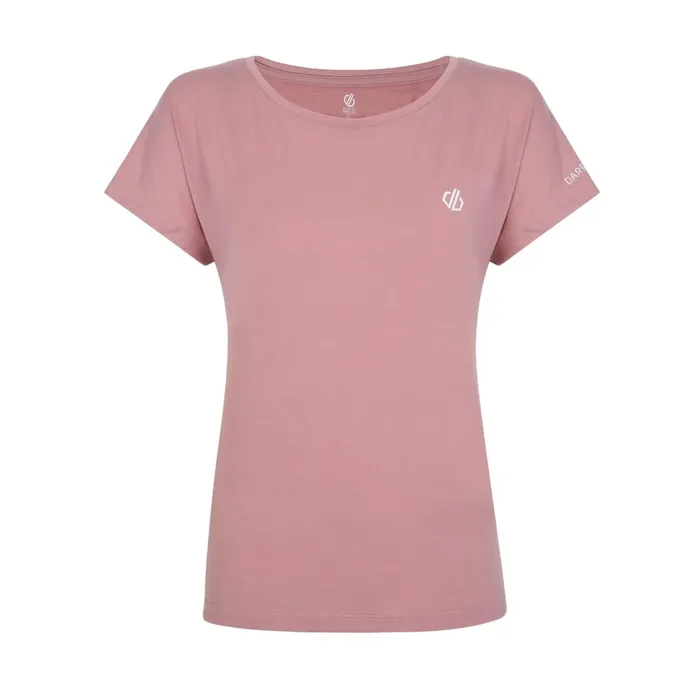 Dare 2b Gym Tops Persisting Lightweight Gym Tee Dusky Rose Marl 8211 Women