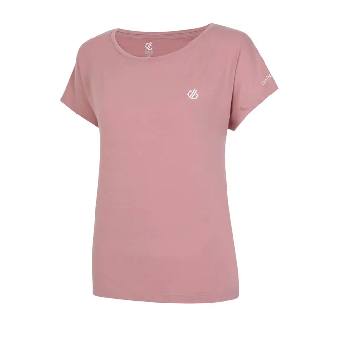 Dare 2b Gym Tops Persisting Lightweight Gym Tee Dusky Rose Marl 8211 Women