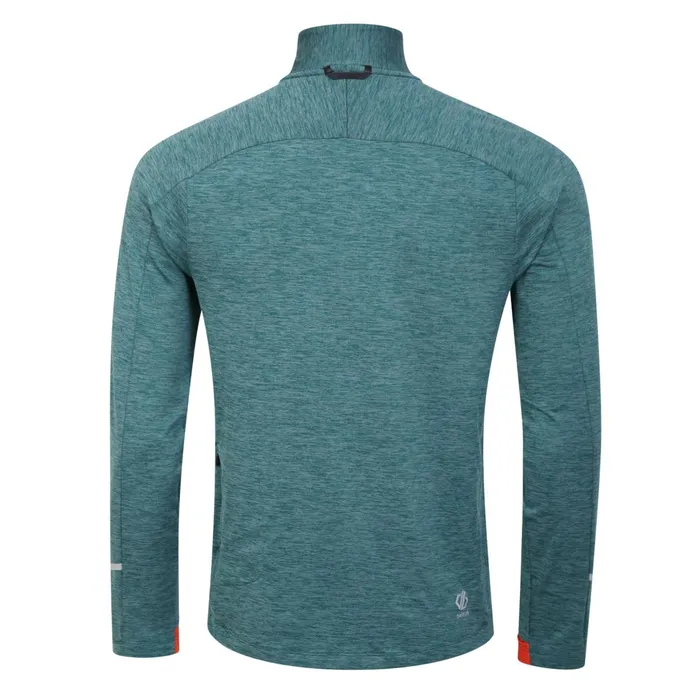 Dare 2b Gym Tops Power Up Ii Lightweight Jersey Mediterranean Green Marl 8211 Men