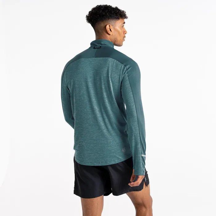 Dare 2b Gym Tops Power Up Ii Lightweight Jersey Mediterranean Green Marl 8211 Men