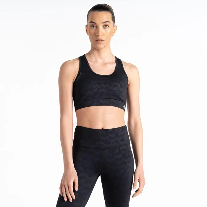 Dare 2b Gym Tops Swift Sports Bra Black Chevron Print 8211 Women