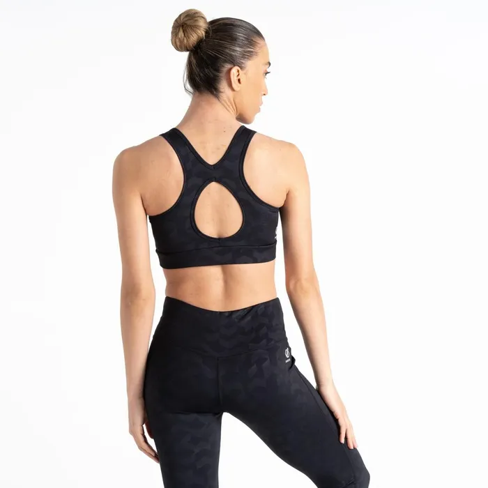 Dare 2b Gym Tops Swift Sports Bra Black Chevron Print 8211 Women