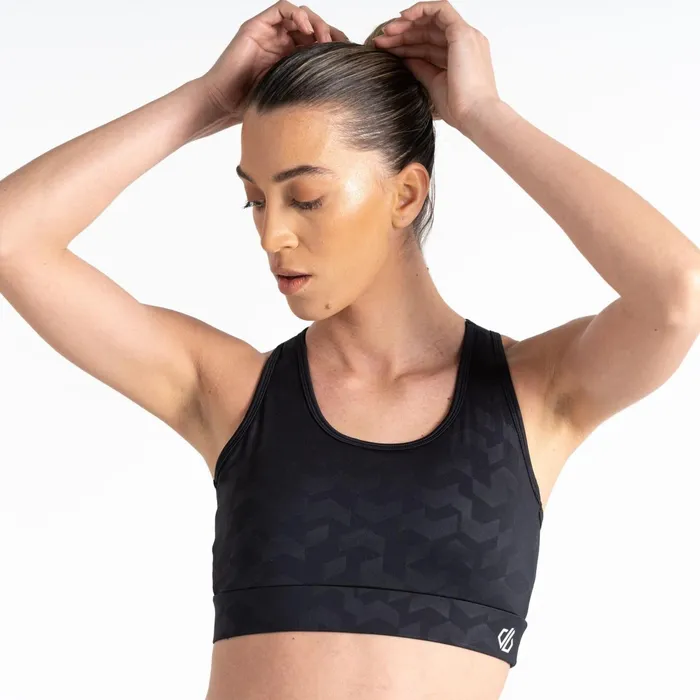 Dare 2b Gym Tops Swift Sports Bra Black Chevron Print 8211 Women
