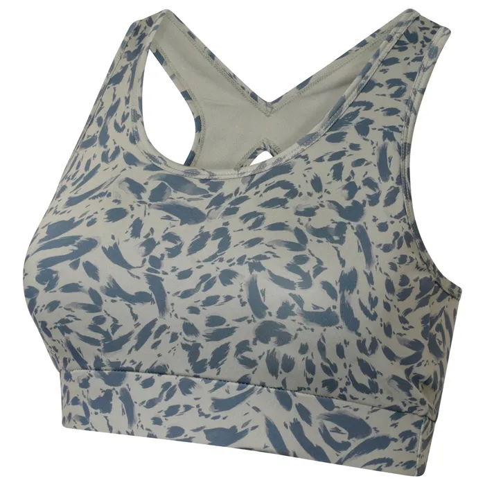 Dare 2b Gym Tops Swift Sports Bra Lilypad Green Animal Print 8211 Women