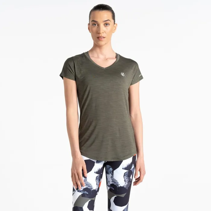 Dare 2b Gym Tops Vigilant Lightweight Tee Lichen Green 8211 Women
