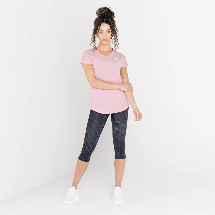 Dare 2b Gym Tops Vigilant Lightweight Tee Powder Pink 8211 Women