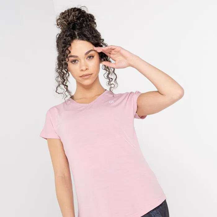 Dare 2b Gym Tops Vigilant Lightweight Tee Powder Pink 8211 Women