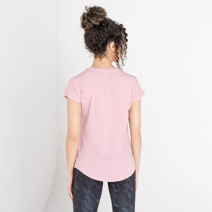 Dare 2b Gym Tops Vigilant Lightweight Tee Powder Pink 8211 Women