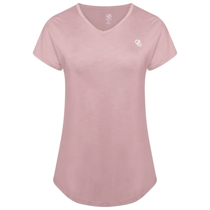 Dare 2b Gym Tops Vigilant Lightweight Tee Powder Pink 8211 Women
