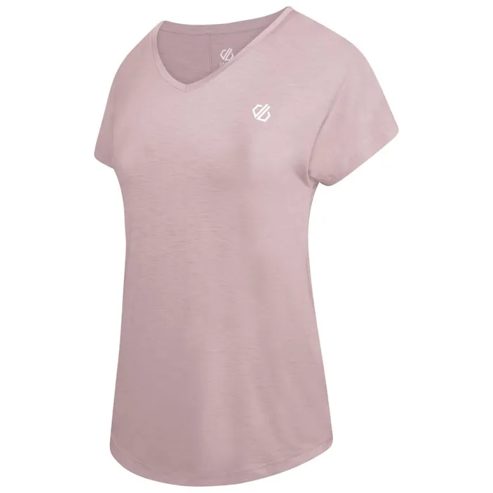 Dare 2b Gym Tops Vigilant Lightweight Tee Powder Pink 8211 Women