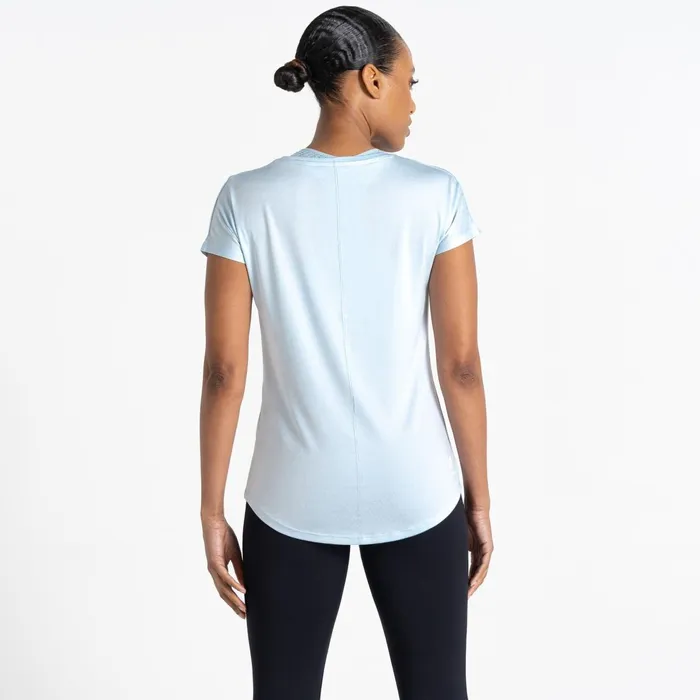 Dare 2b Gym Tops Vigilant Lightweight Tee Quiet Blue 8211 Women