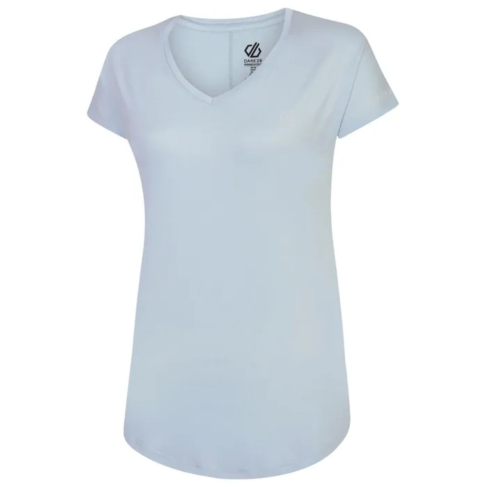 Dare 2b Gym Tops Vigilant Lightweight Tee Quiet Blue 8211 Women