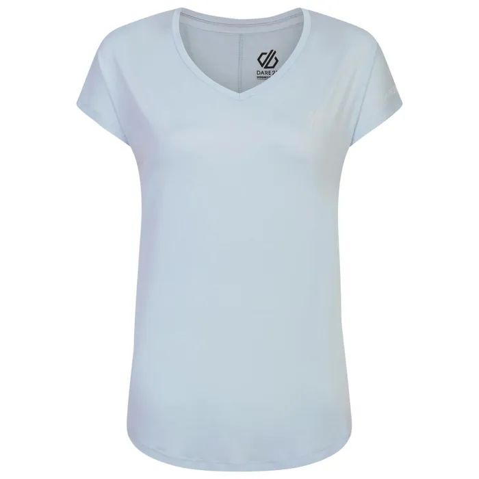 Dare 2b Gym Tops Vigilant Lightweight Tee Quiet Blue 8211 Women