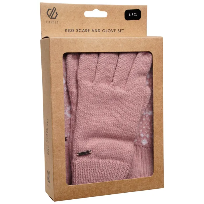 Dare 2b Hats Kid039s Winter Warmer Scarf And Gloves Powder Pink White 8211 Kids Dare 2b Hats Kid039s Winter Warmer Scarf And Gloves Powder Pink White 8211 Kids