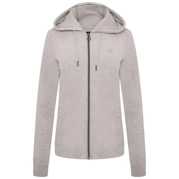Dare 2b Hoodies and Sweatshirts Influence Zip Through Hoodie Ash Grey Marl 8211 Women