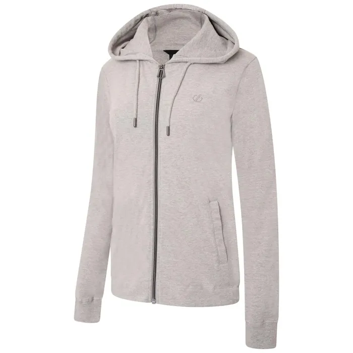 Dare 2b Hoodies and Sweatshirts Influence Zip Through Hoodie Ash Grey Marl 8211 Women