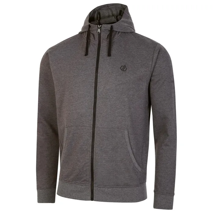 Dare 2b Hoodies and Sweatshirts Jermaine Jenas 8211 Recharging Hoodie Charcoal Grey Marl 8211 Men