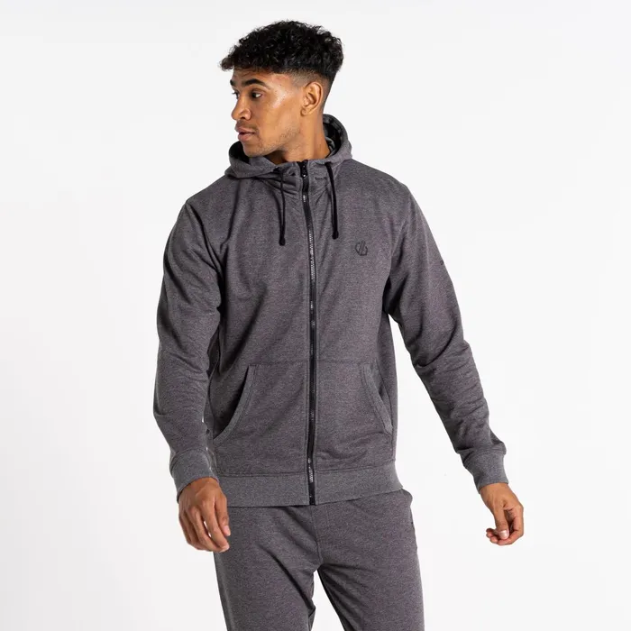 Dare 2b Hoodies and Sweatshirts Jermaine Jenas 8211 Recharging Hoodie Charcoal Grey Marl 8211 Men