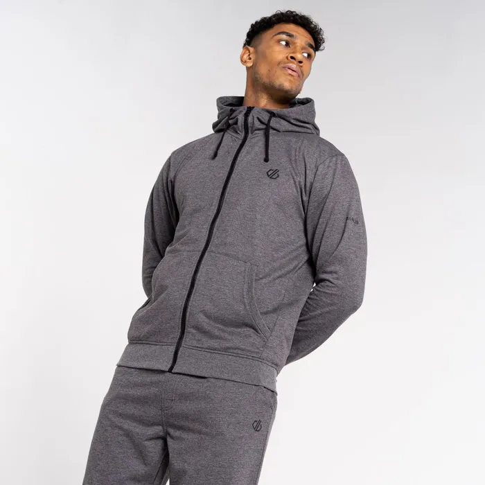 Dare 2b Hoodies and Sweatshirts Jermaine Jenas 8211 Recharging Hoodie Charcoal Grey Marl 8211 Men