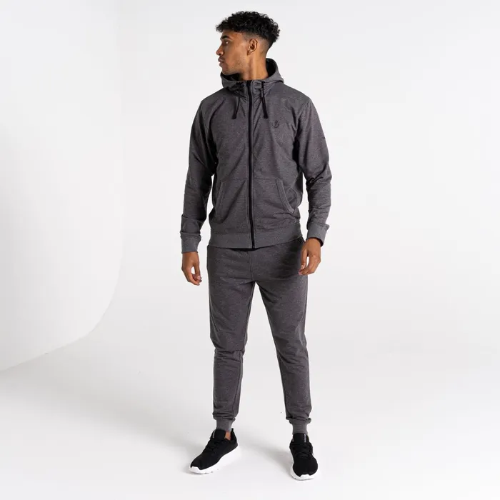Dare 2b Hoodies and Sweatshirts Jermaine Jenas 8211 Recharging Hoodie Charcoal Grey Marl 8211 Men