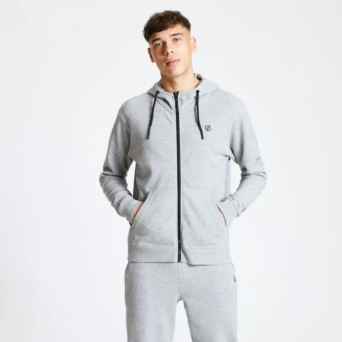 Dare 2b Hoodies and Sweatshirts Modulus Full Zip Hoodie Ash Grey 8211 Men