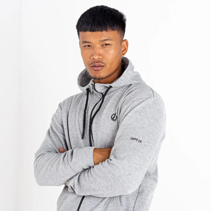 Dare 2b Hoodies and Sweatshirts Modulus Full Zip Hoodie Ash Grey 8211 Men