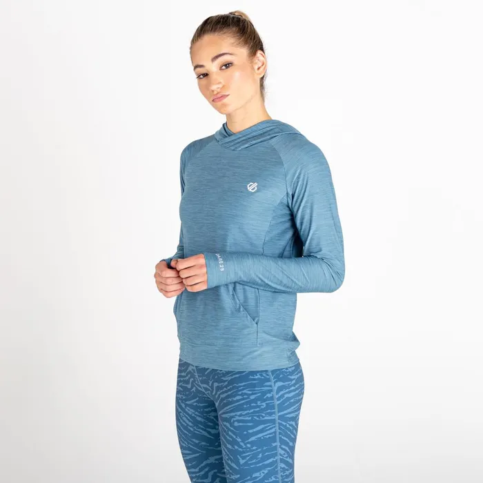 Dare 2b Hoodies and Sweatshirts Sprint City Lightweight Hoodie Bluestone Marl 8211 Women