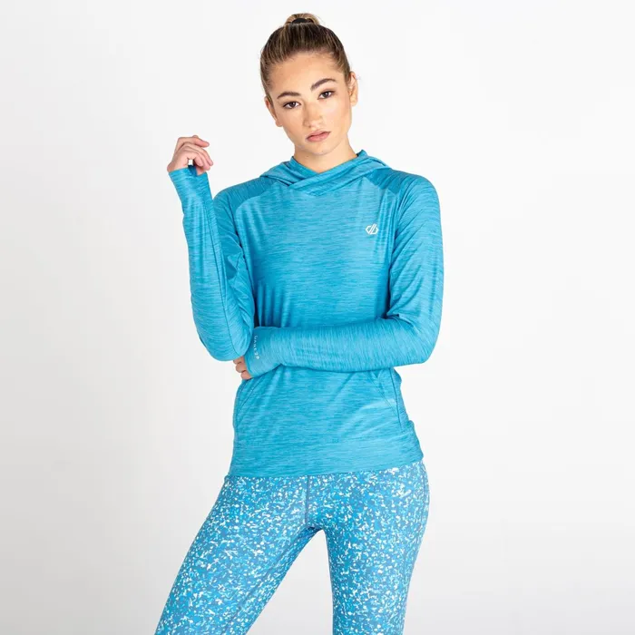 Dare 2b Hoodies and Sweatshirts Sprint City Lightweight Hoodie Capri Blue Marl 8211 Women Dare 2b Hoodies and Sweatshirts Sprint City Lightweight Hoodie Capri Blue Marl 8211 Women