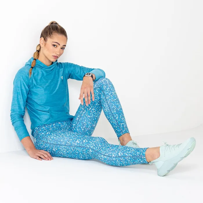 Dare 2b Hoodies and Sweatshirts Sprint City Lightweight Hoodie Capri Blue Marl 8211 Women