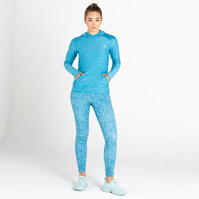 Dare 2b Hoodies and Sweatshirts Sprint City Lightweight Hoodie Capri Blue Marl 8211 Women