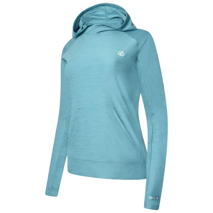 Dare 2b Hoodies and Sweatshirts Sprint City Lightweight Hoodie Capri Blue Marl 8211 Women