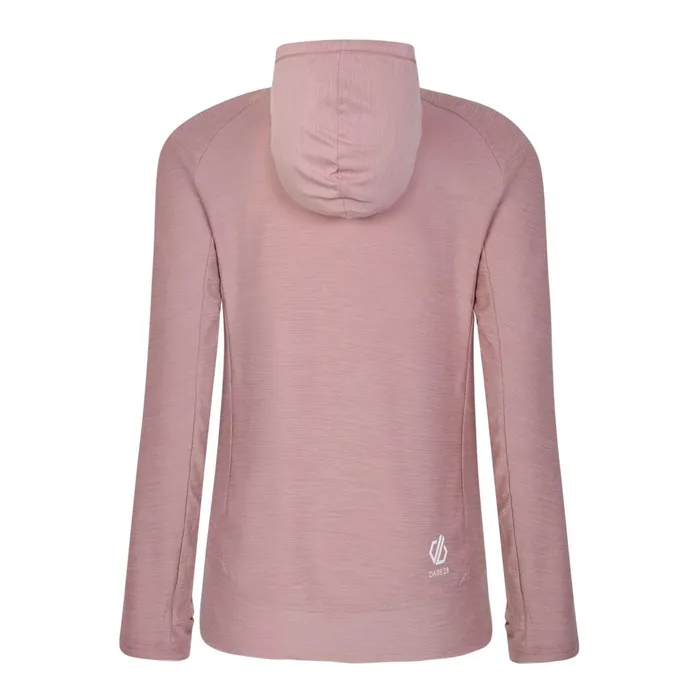 Dare 2b Hoodies and Sweatshirts Sprint City Lightweight Hoodie Dusky Rose Marl 8211 Women