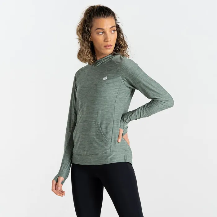 Dare 2b Hoodies and Sweatshirts Sprint City Lightweight Hoodie Lilypad Green Marl 8211 Women Dare 2b Hoodies and Sweatshirts Sprint City Lightweight Hoodie Lilypad Green Marl 8211 Women