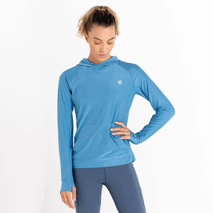 Dare 2b Hoodies and Sweatshirts Sprint City Lightweight Hoodie Niagara Blue Marl 8211 Women