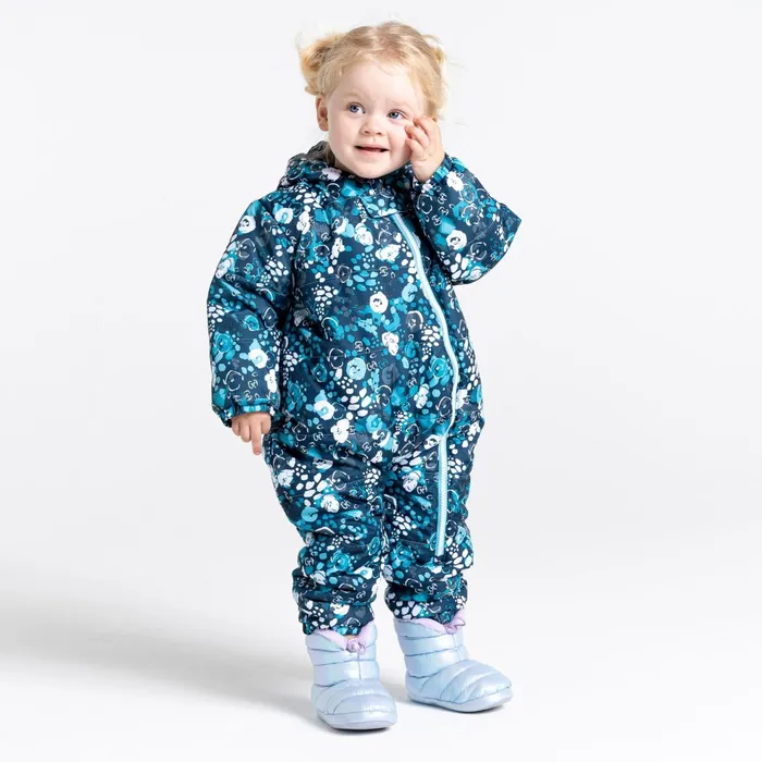 Dare 2b Insulated Jackets Bambino Ii Waterproof Insulated Snowsuit Blue Floral Print 8211 Kids