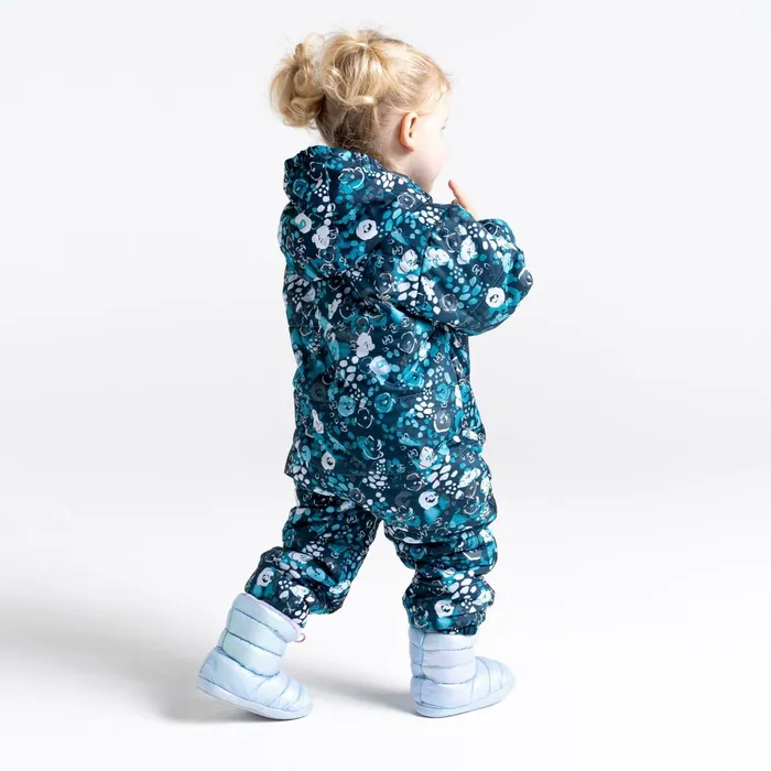 Dare 2b Insulated Jackets Bambino Ii Waterproof Insulated Snowsuit Blue Floral Print 8211 Kids