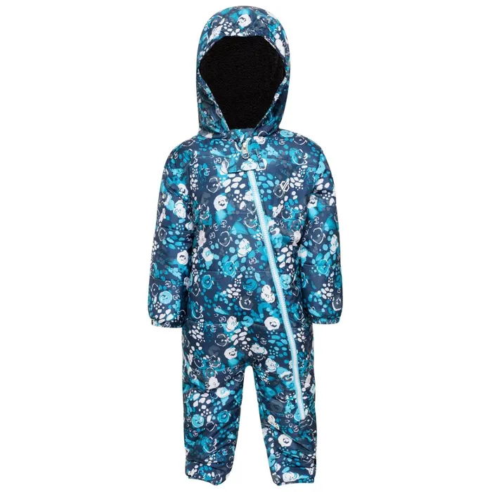 Dare 2b Insulated Jackets Bambino Ii Waterproof Insulated Snowsuit Blue Floral Print 8211 Kids