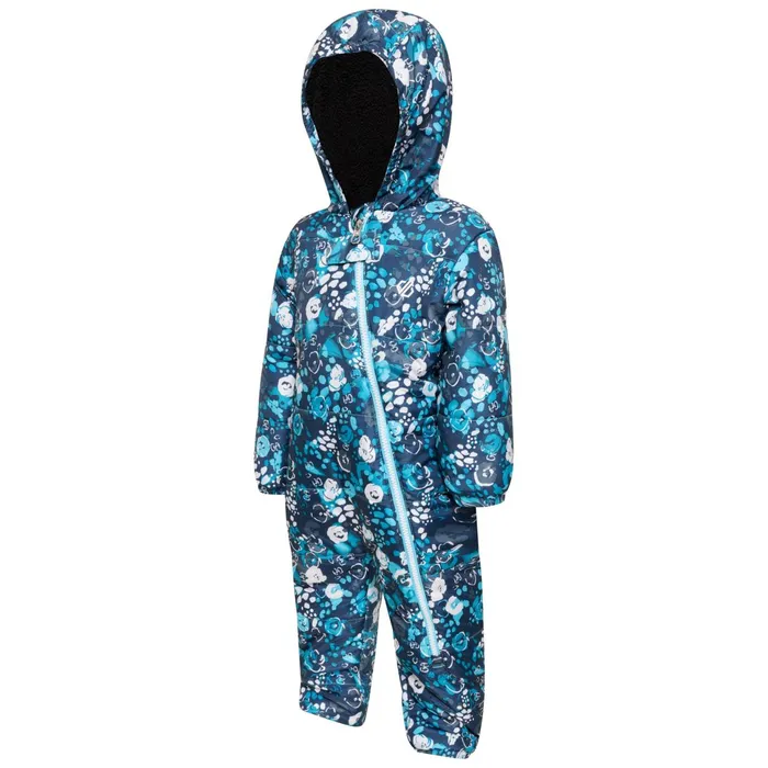 Dare 2b Insulated Jackets Bambino Ii Waterproof Insulated Snowsuit Blue Floral Print 8211 Kids