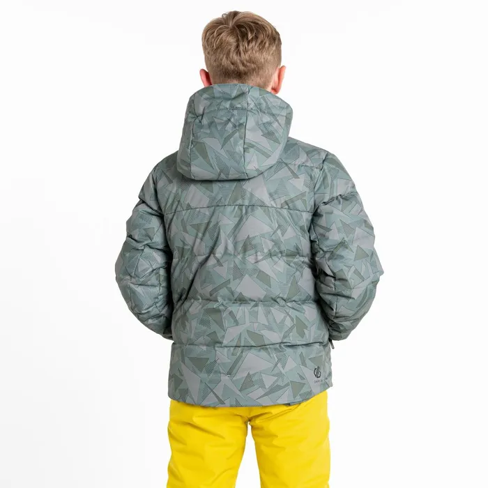 Dare 2b Insulated Jackets Boys039 About Ski Jacket Green Geo Print 8211 Kids