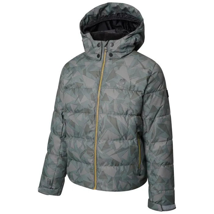 Dare 2b Insulated Jackets Boys039 About Ski Jacket Green Geo Print 8211 Kids