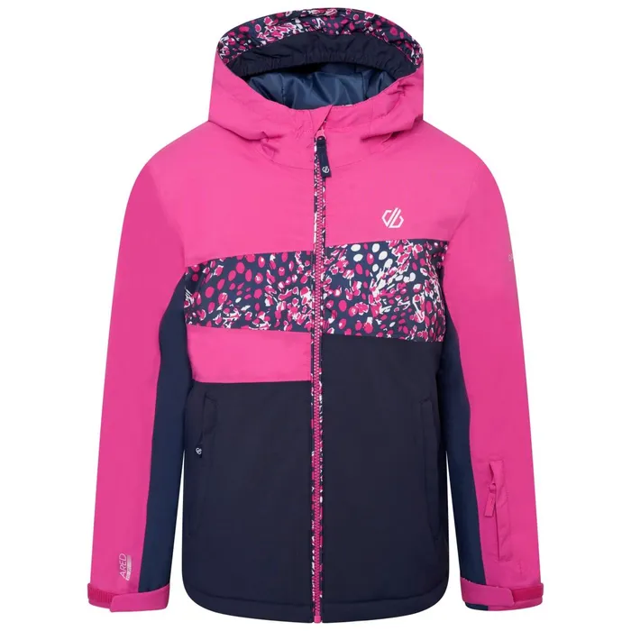 Dare 2b Insulated Jackets Humour Recycled Waterproof Ski Jacket Rasberry Rose Snow Leopard Print 8211 Kids Dare 2b Insulated Jackets Humour Recycled Waterproof Ski Jacket Rasberry Rose Snow Leopard Print 8211 Kids