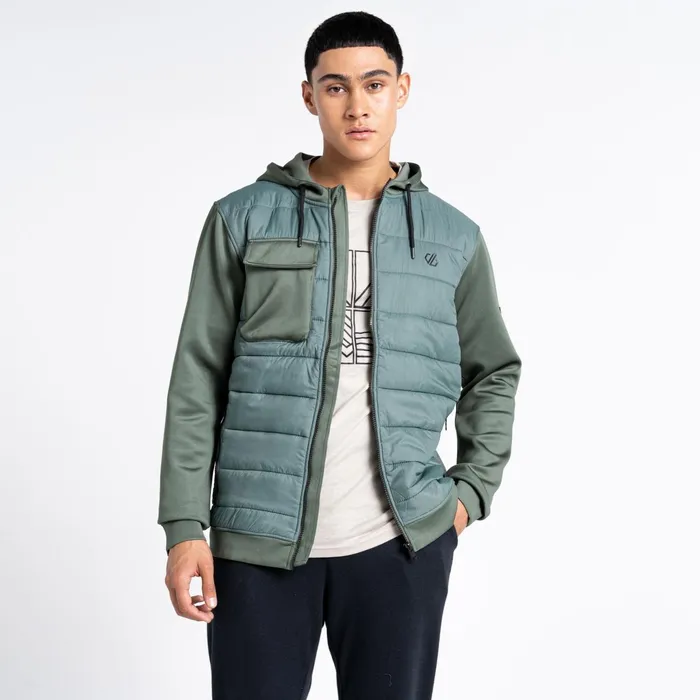 Dare 2b Insulated Jackets Jermaine Jenas 8211 Sharp Hybrid Jacket Duck Green 8211 Men