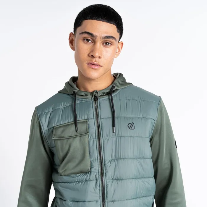 Dare 2b Insulated Jackets Jermaine Jenas 8211 Sharp Hybrid Jacket Duck Green 8211 Men