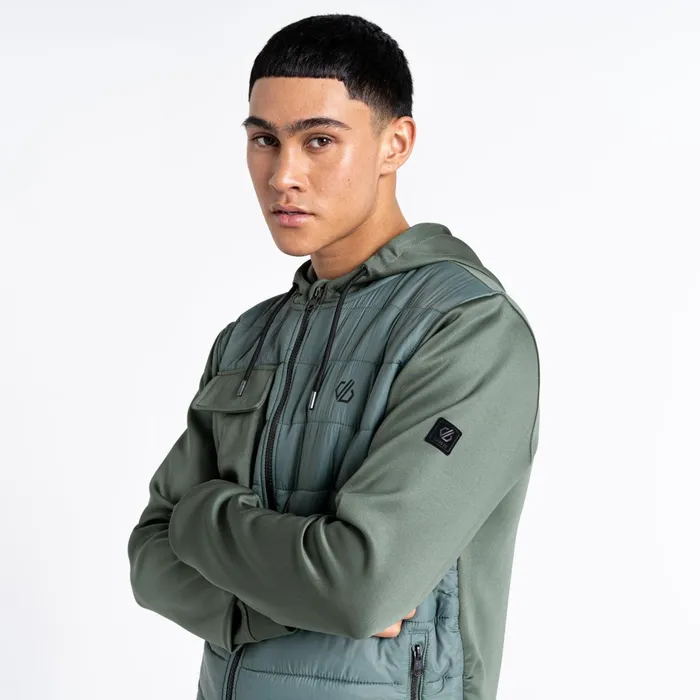 Dare 2b Insulated Jackets Jermaine Jenas 8211 Sharp Hybrid Jacket Duck Green 8211 Men