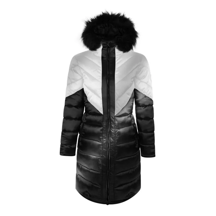 Dare 2b Insulated Jackets Julien Macdonald 8211 Suppression Longline Jacket Silver Shine 8211 Women