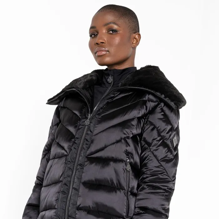 Dare 2b Insulated Jackets Julien Macdonald 8211 Suppression Padded Jacket Black Shine 8211 Women