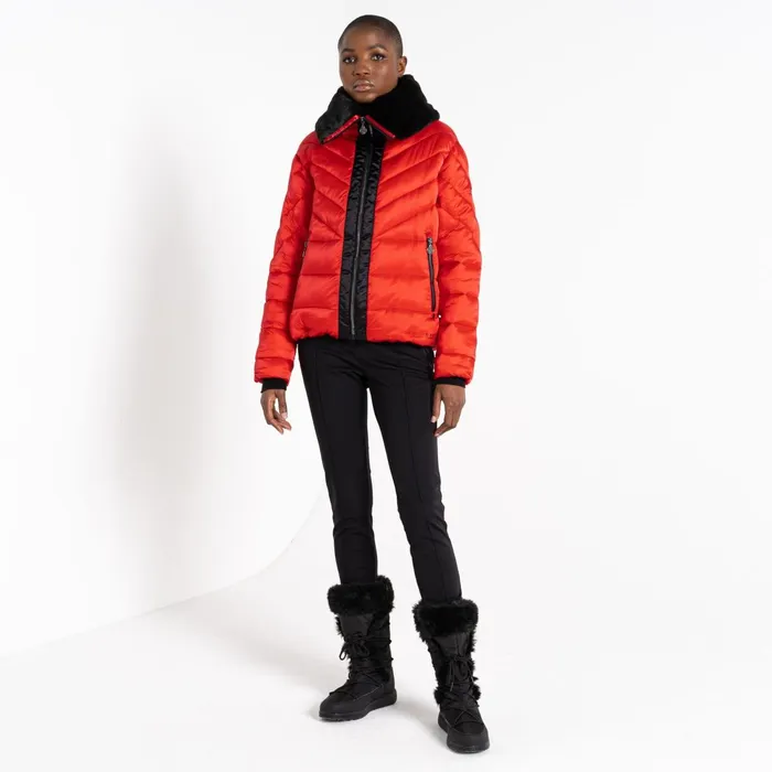 Dare 2b Insulated Jackets Julien Macdonald 8211 Suppression Padded Jacket Volcanic Red Shine 8211 Women