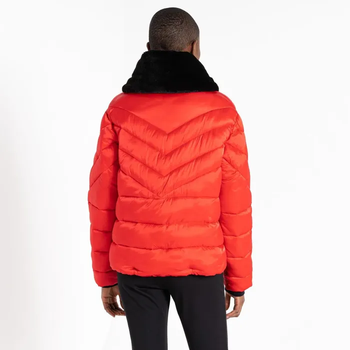 Dare 2b Insulated Jackets Julien Macdonald 8211 Suppression Padded Jacket Volcanic Red Shine 8211 Women