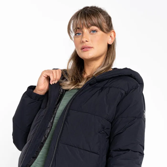Dare 2b Insulated Jackets Lavishly Hooded Puffer Jacket Black 8211 Women