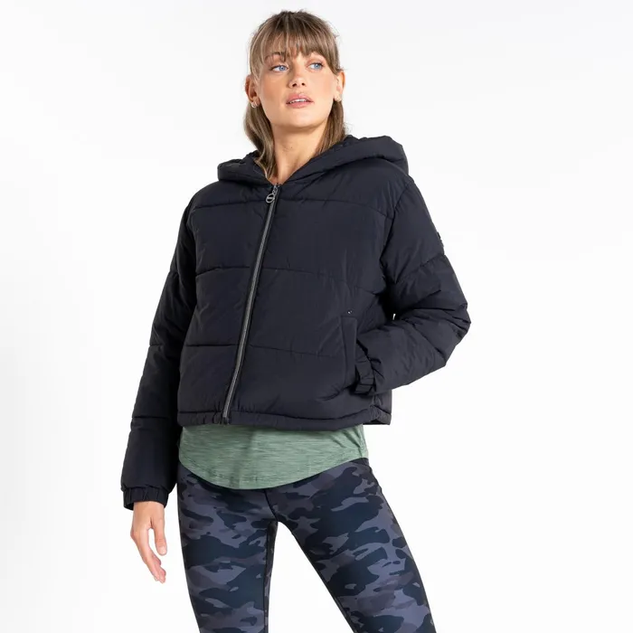 Dare 2b Insulated Jackets Lavishly Hooded Puffer Jacket Black 8211 Women